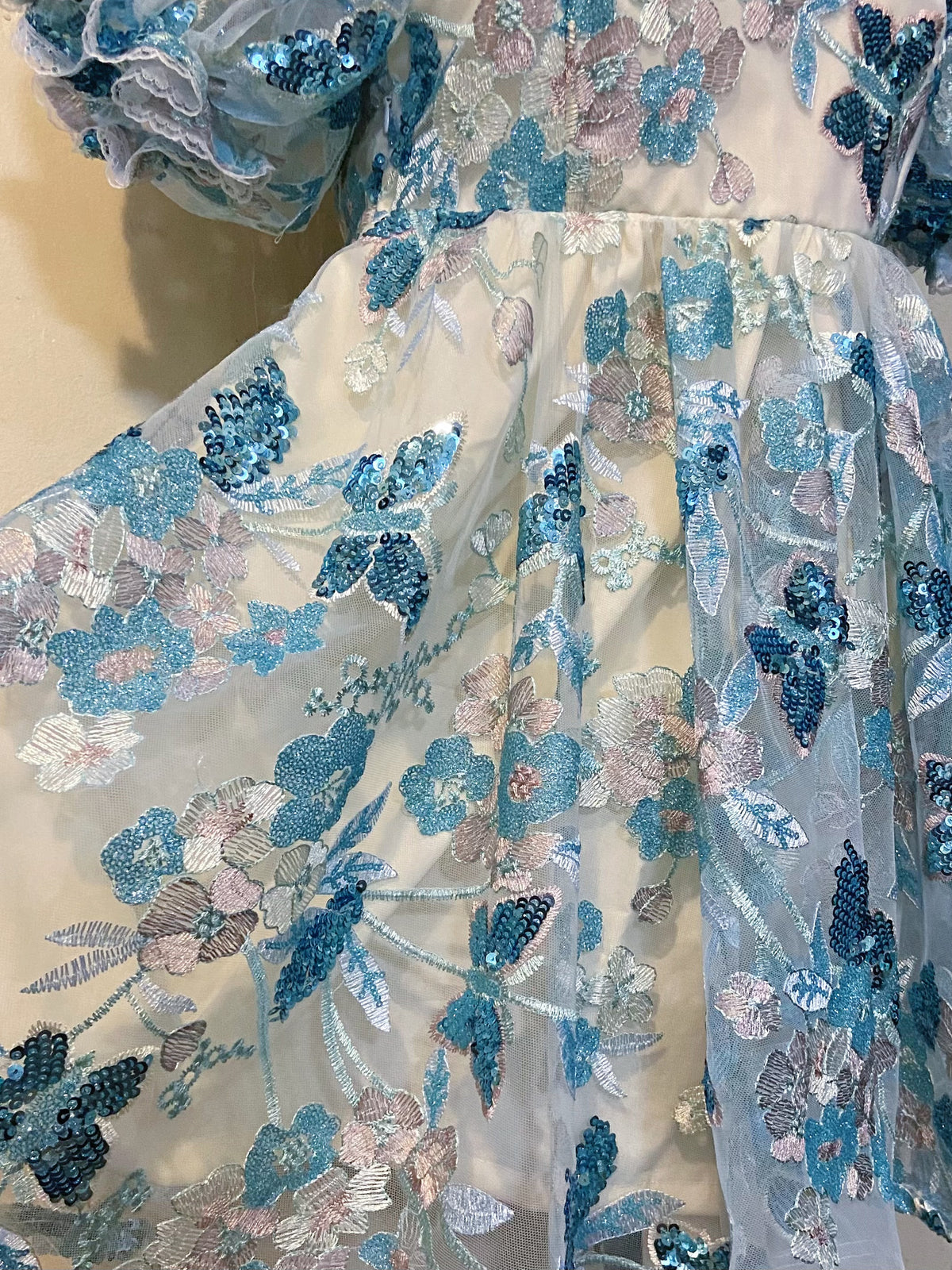 🦋 Butterflies in full moon Handmade Dress 🌙