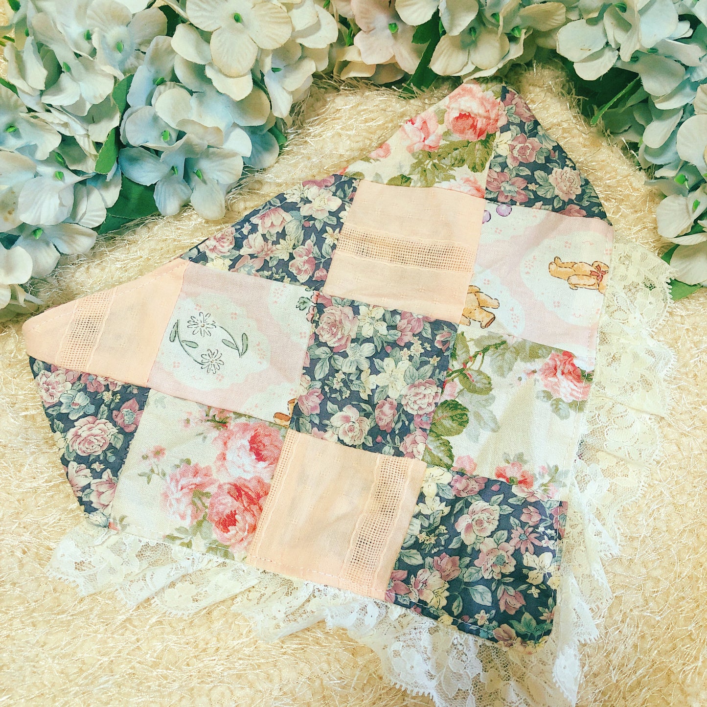 Vintage Floral Patchwork Lola Pandong ( Head scarf )