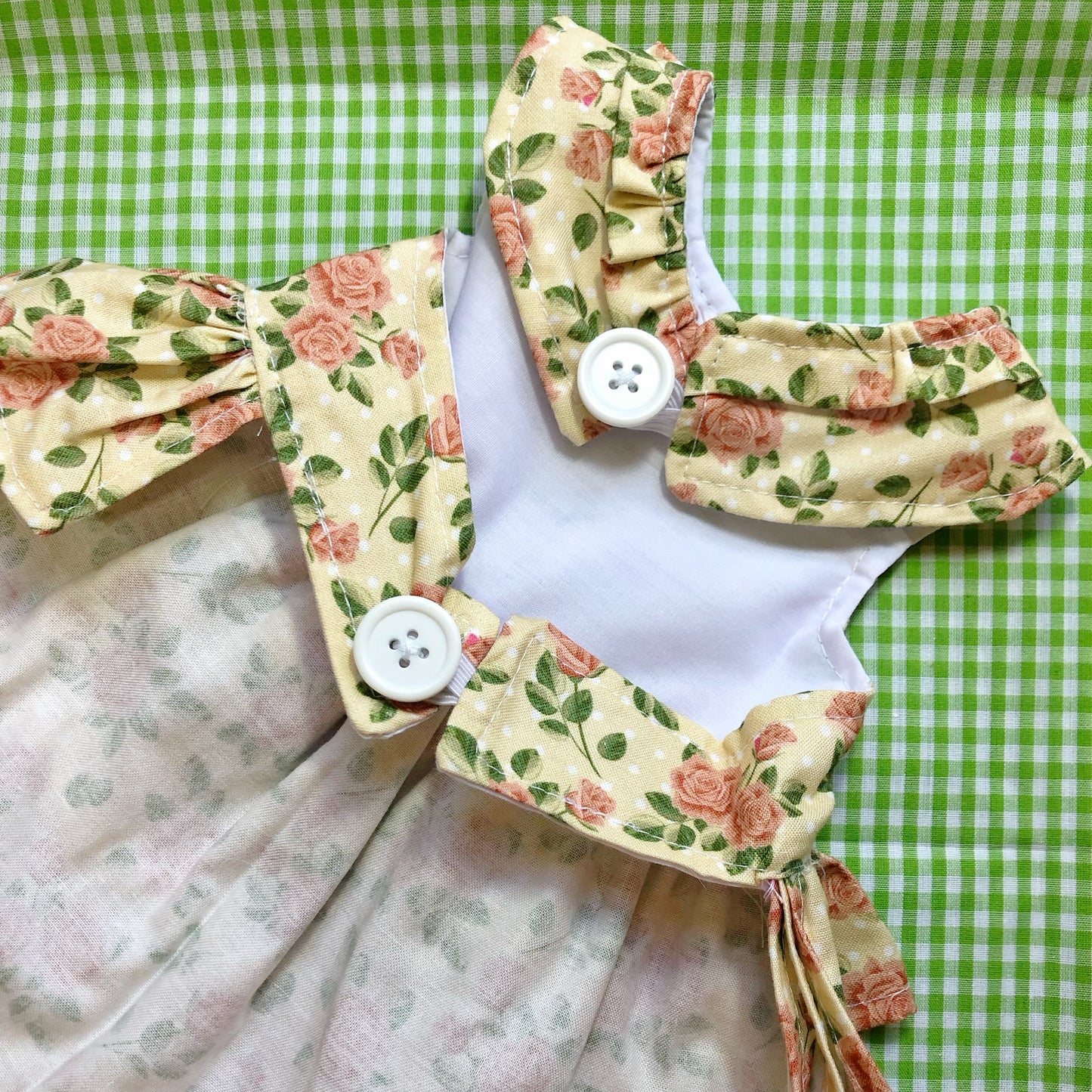 Dainty Rose Garden Pet Handmade Dress