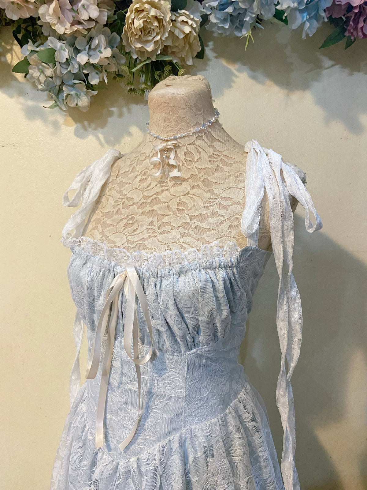 Moonlight Roses Corset Handmade Dress