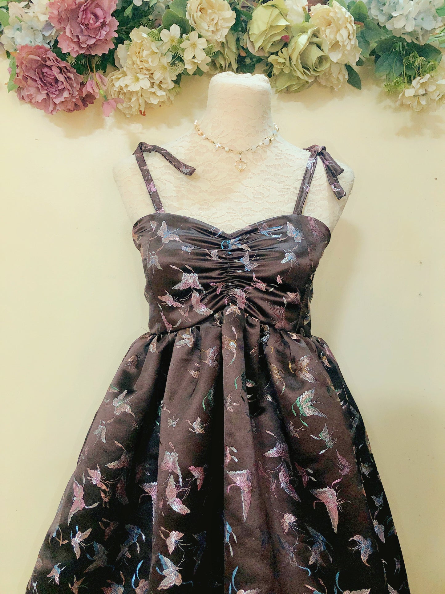 Midnight Butterfly Handmade Dress