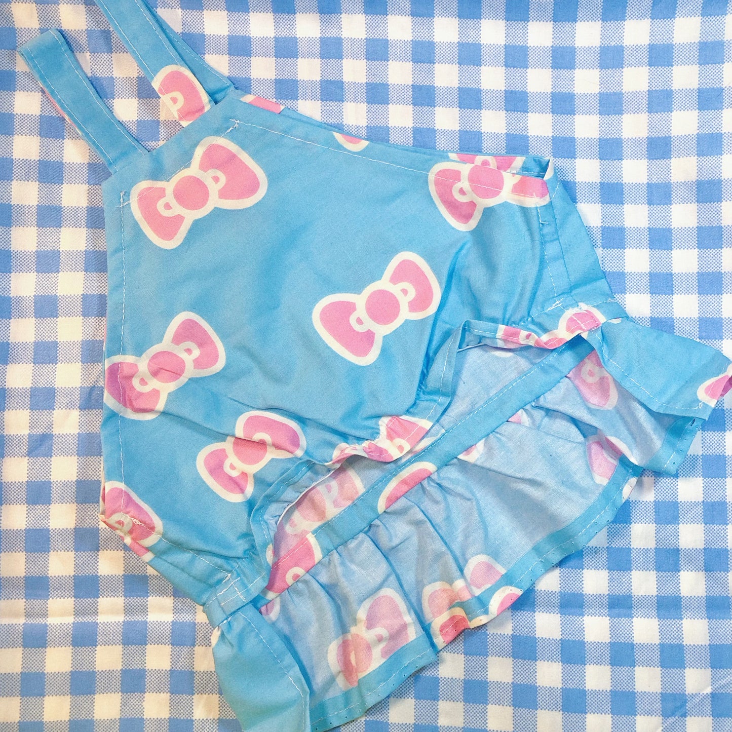 Blue Hello Kitty 2 Cutie Pet Handmade Dress