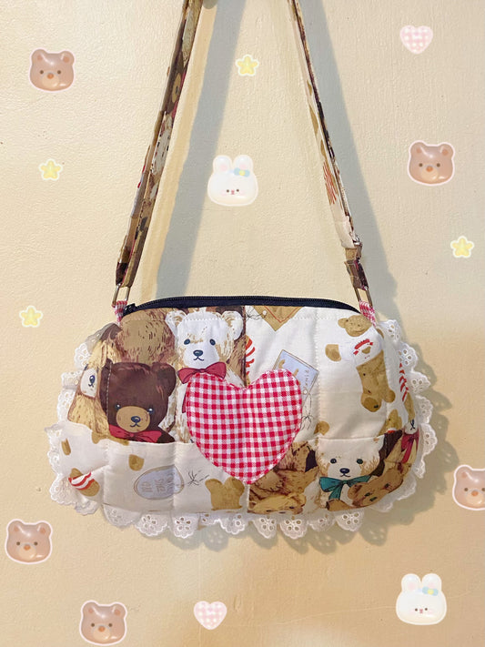 Heart Bear Dolly Bag