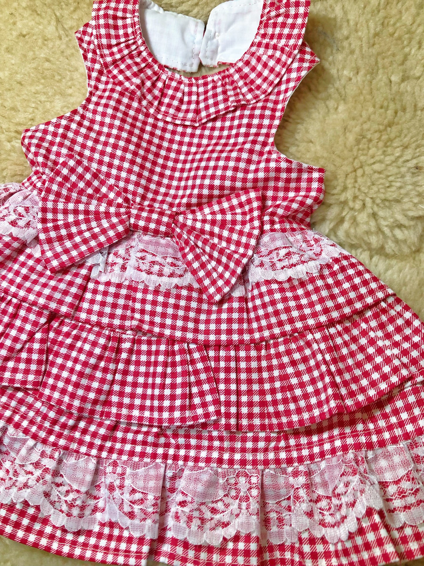 Cute Picnic Pet Handmade Dress