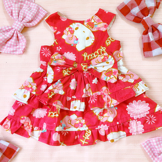 Hello Kitty Pet Handmade Dress