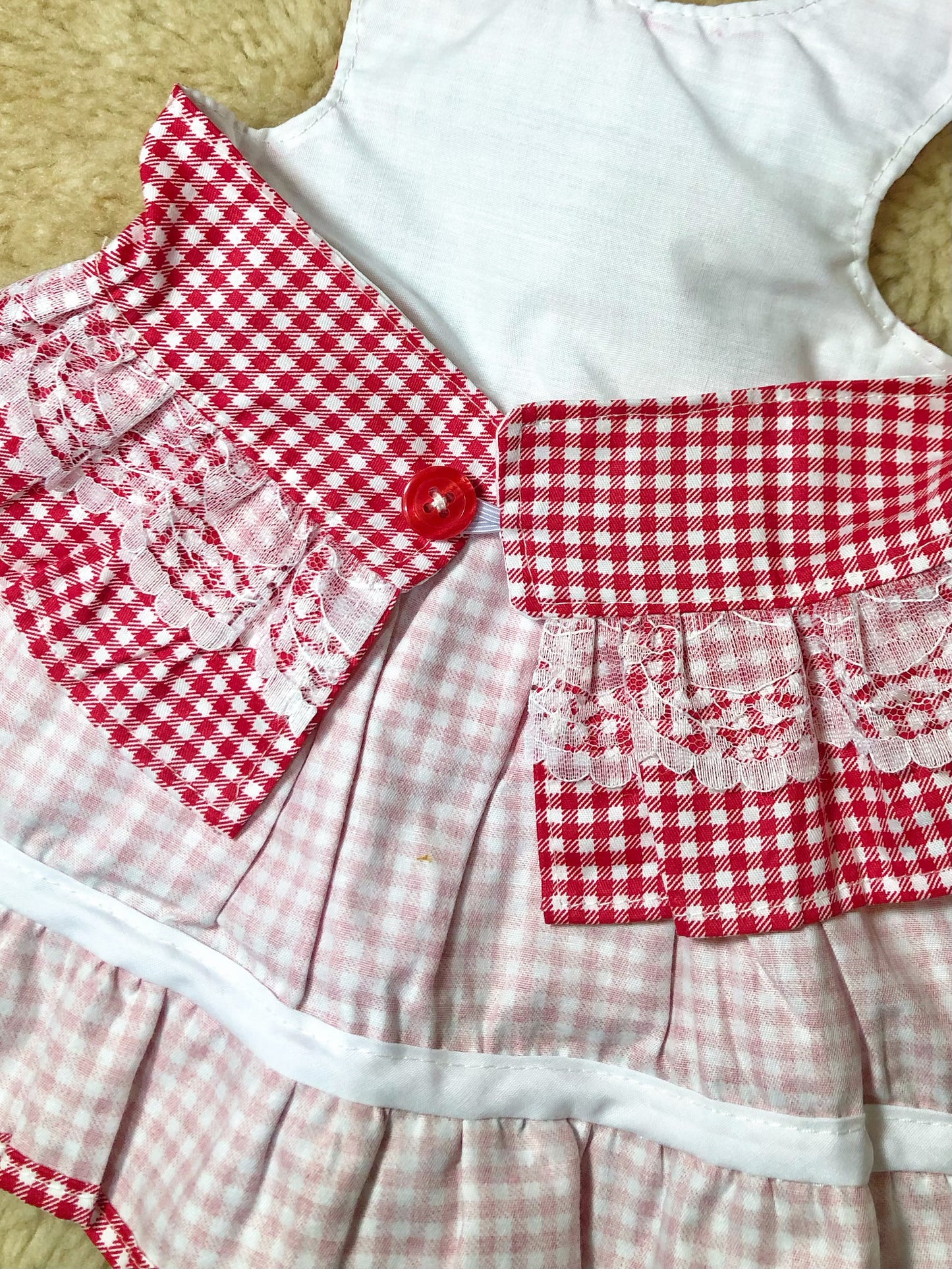 Cute Picnic Pet Handmade Dress