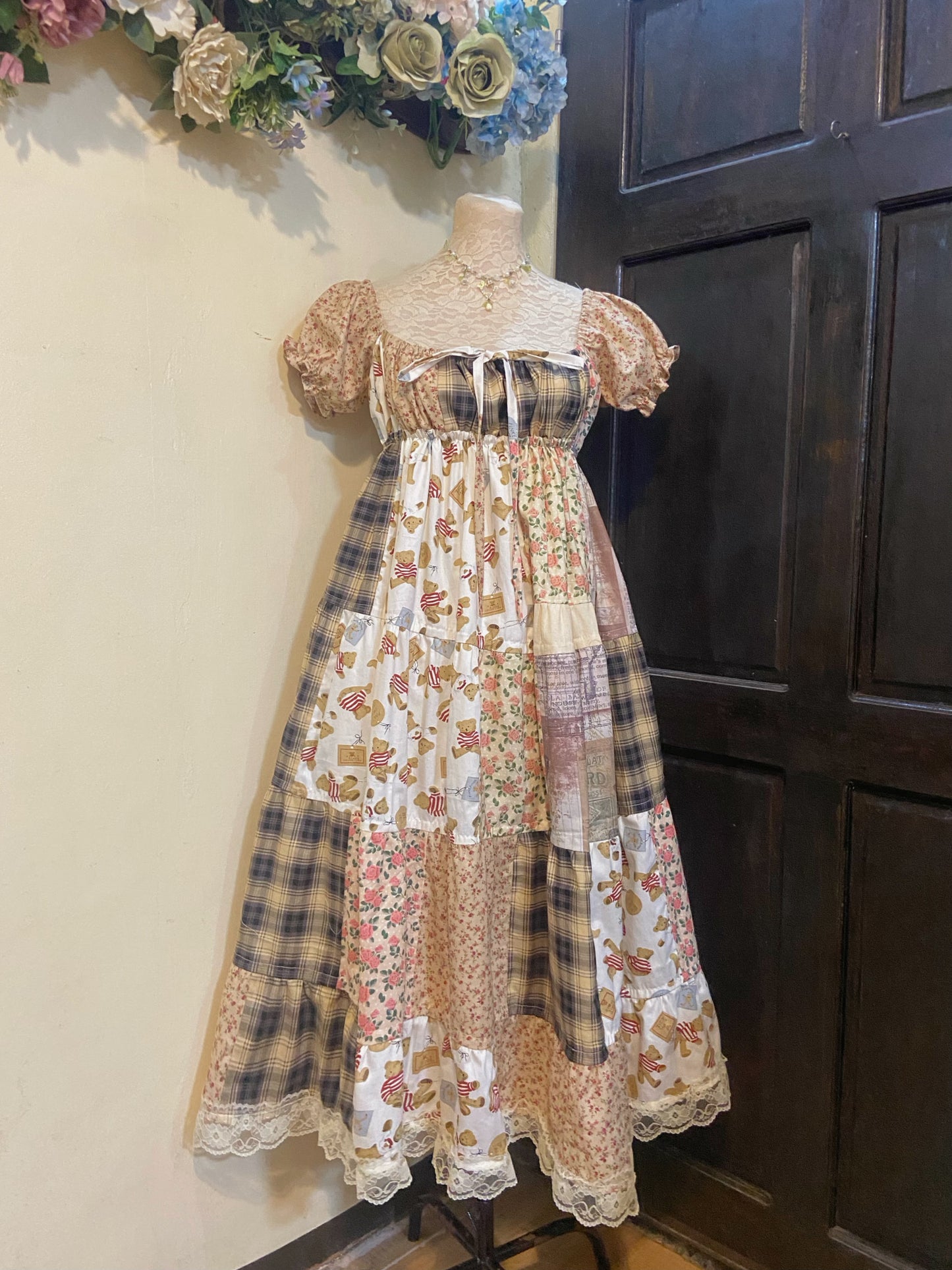 Cozy Bear Parchwork Dress