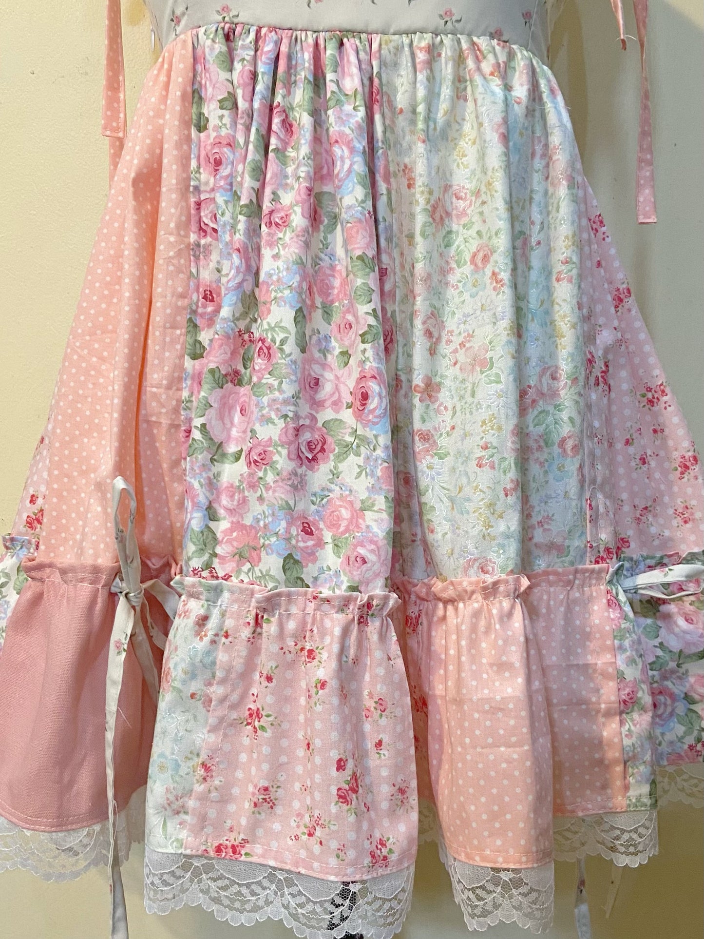 Rose Garden Patchwork Handmade Dress