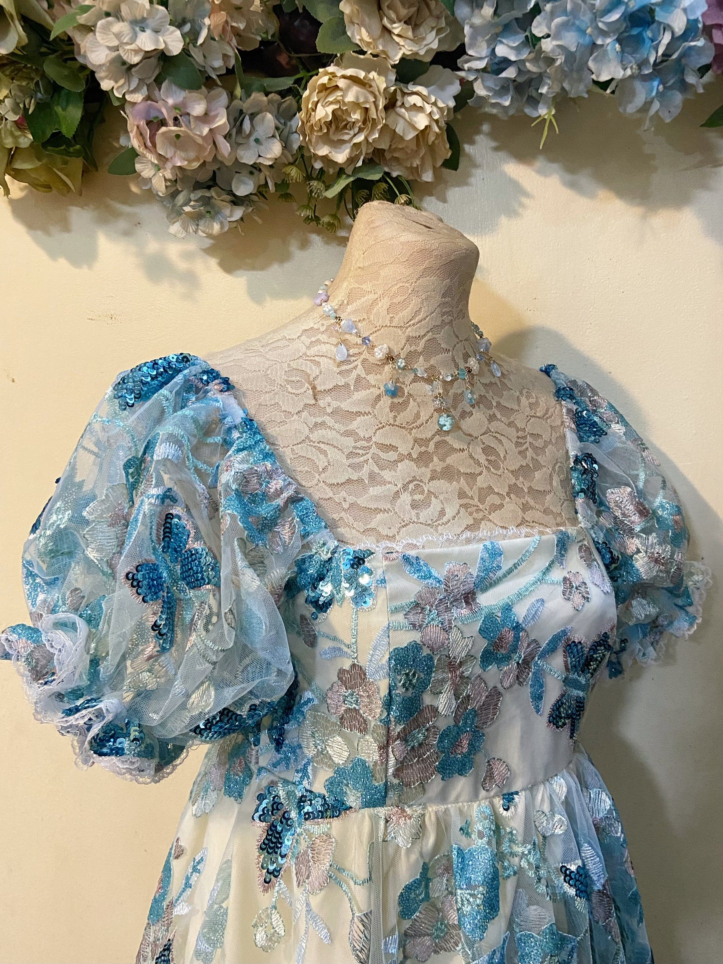 🦋 Butterflies in full moon Handmade Dress 🌙
