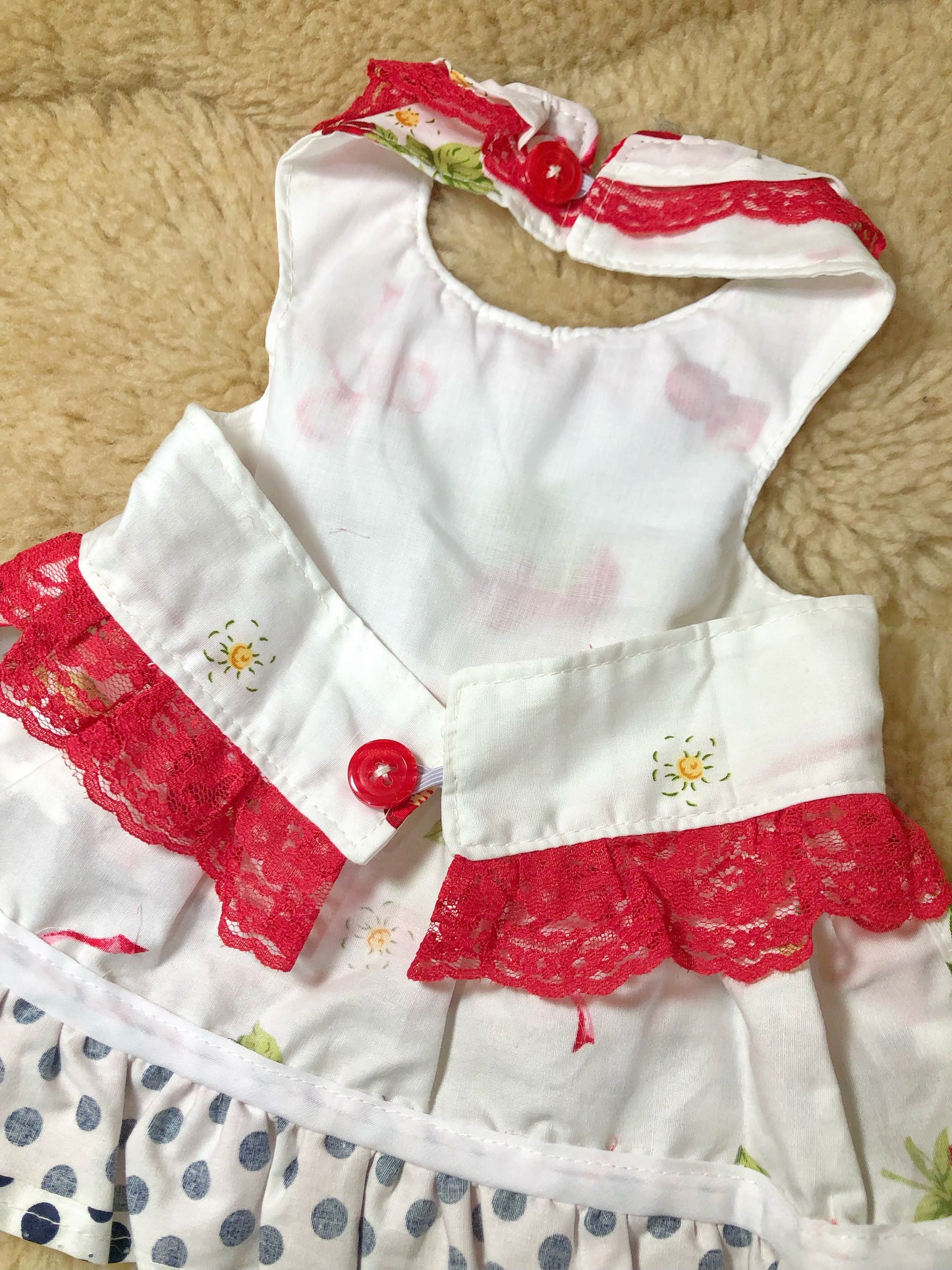 Cherry Strawberry Pet Handmade Dress