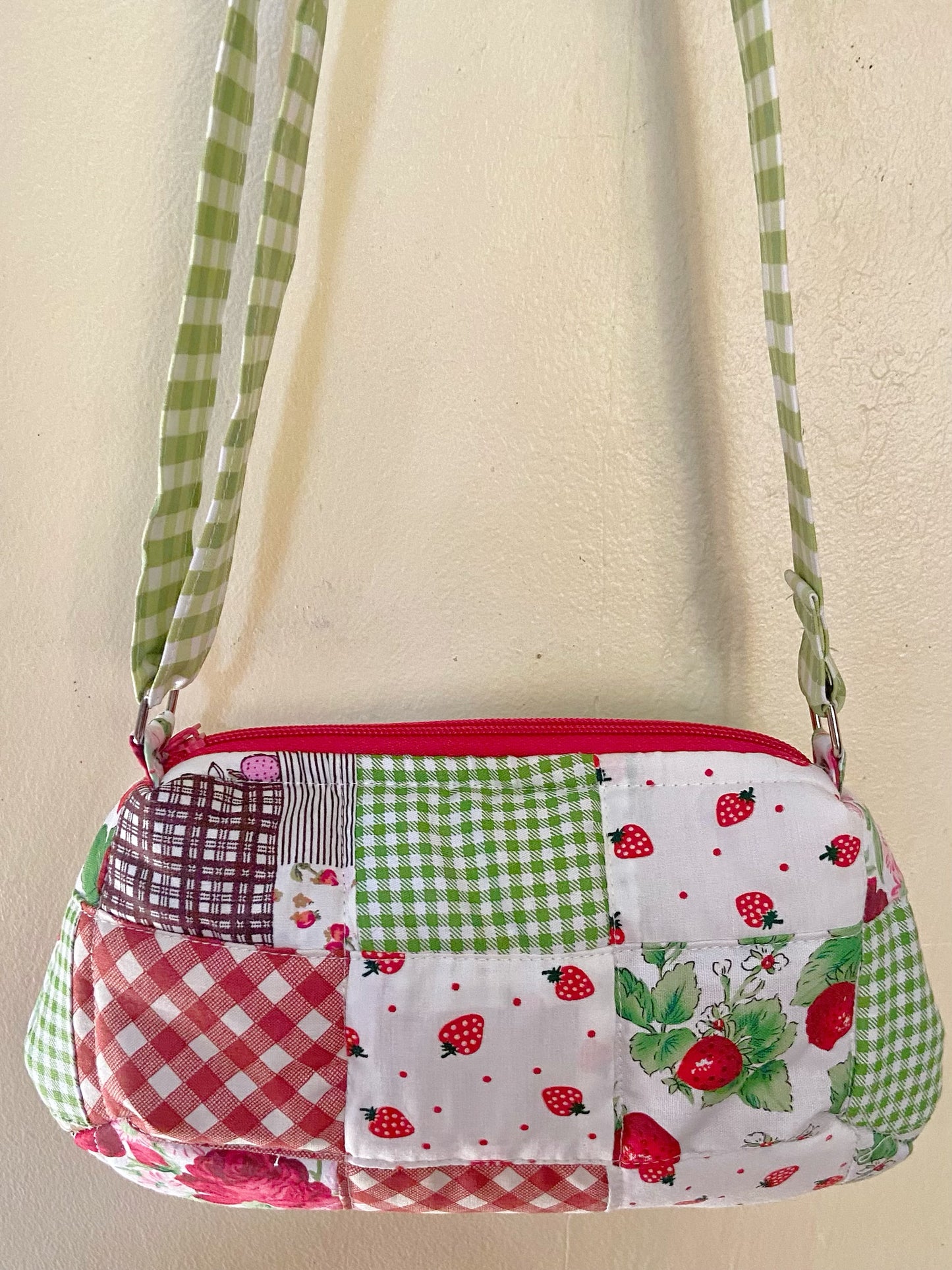 Strawberry Fields Patchwork Dolly Bags