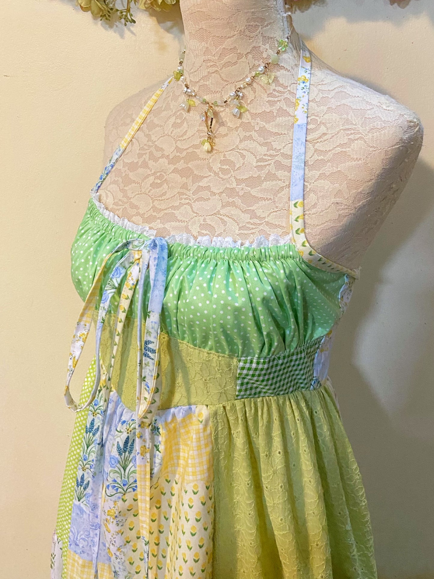 Meadow Patchwork Handmade Dress