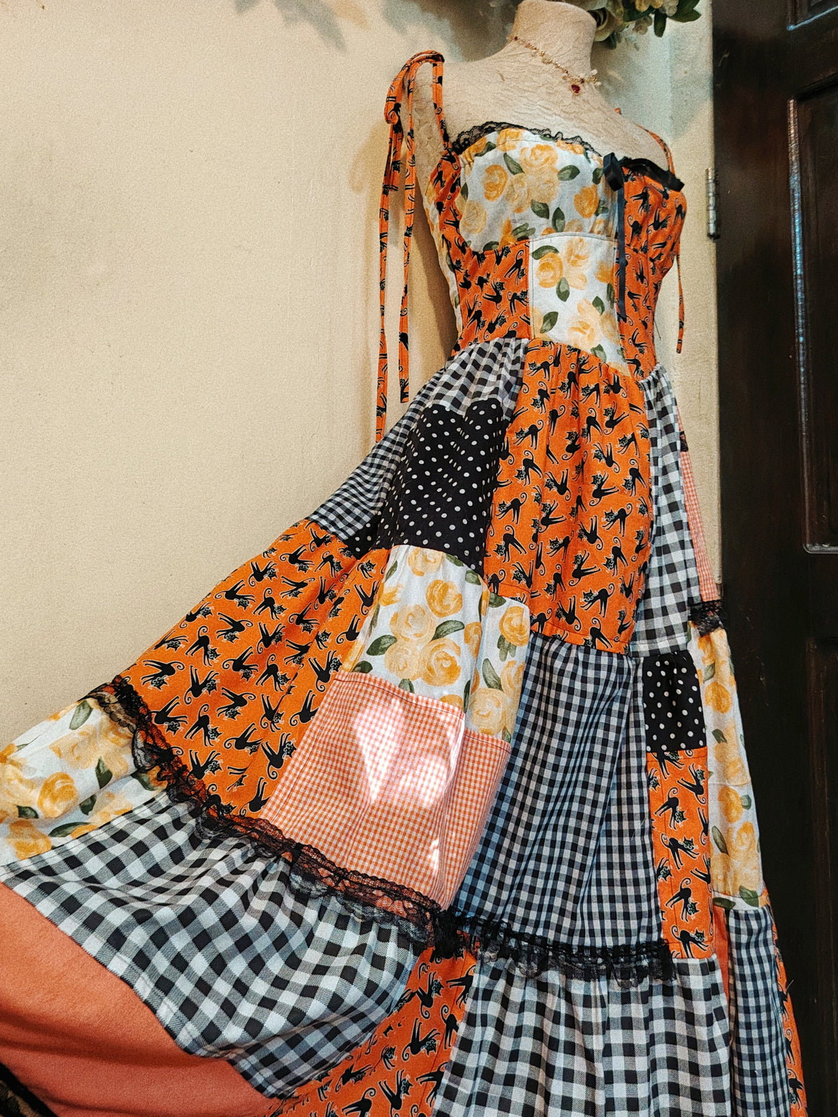 Hollow’s Eve Patchwork Dress ( Glow in the Dark)