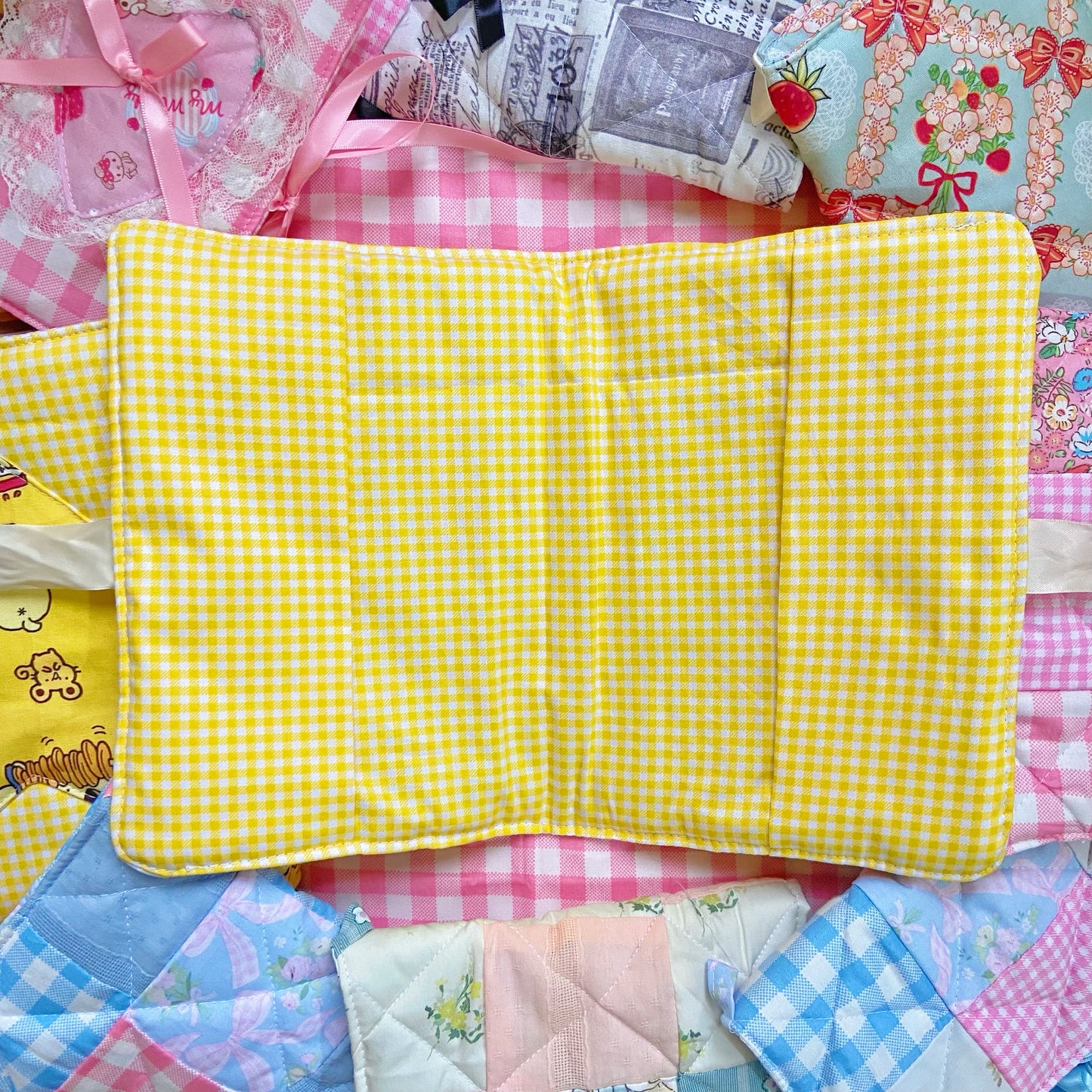 A5 Yellow Lover Quilted Patchwork Journal / Notebook Cover