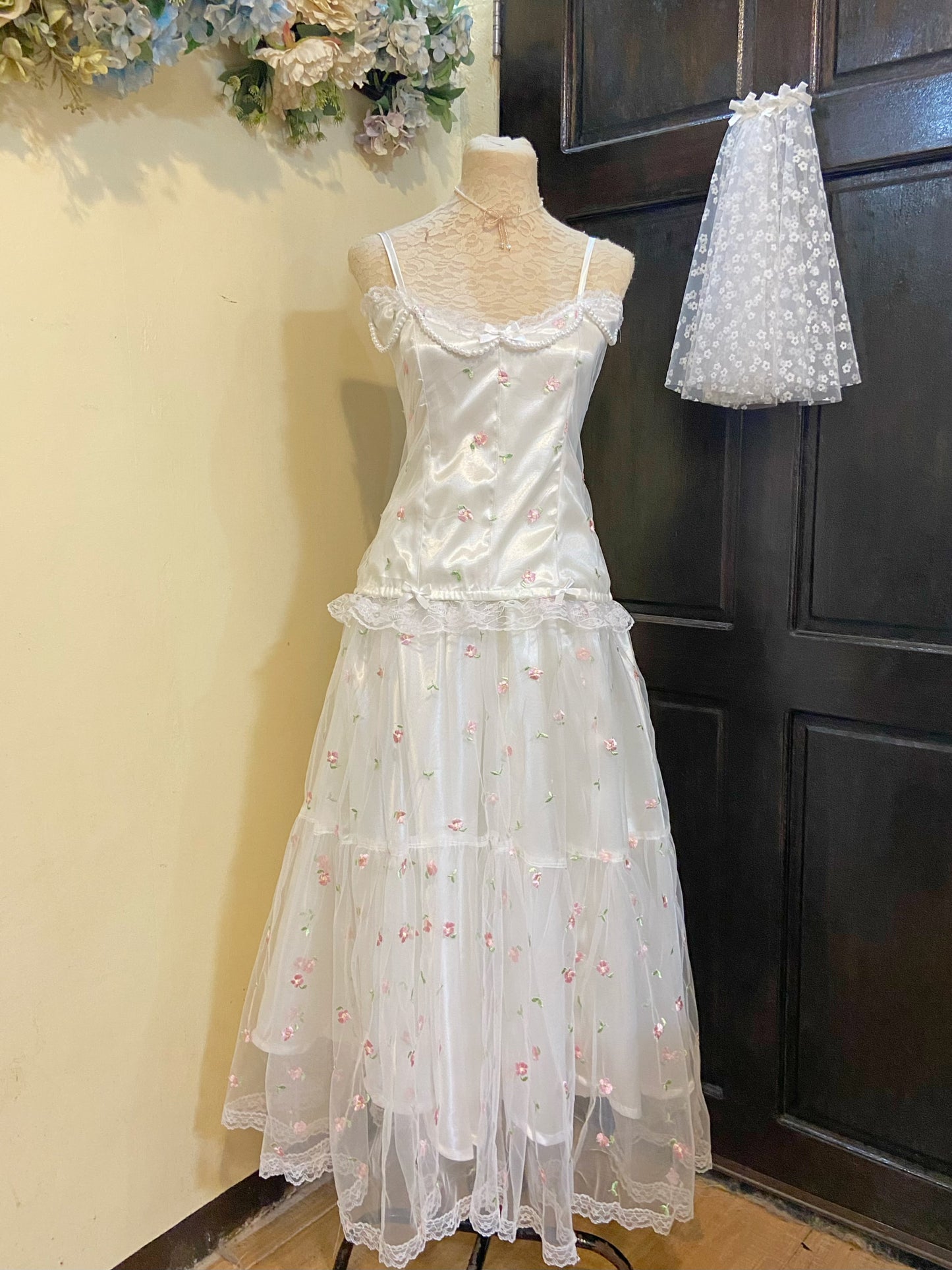 Pretty Rose Corset and Skirt Set