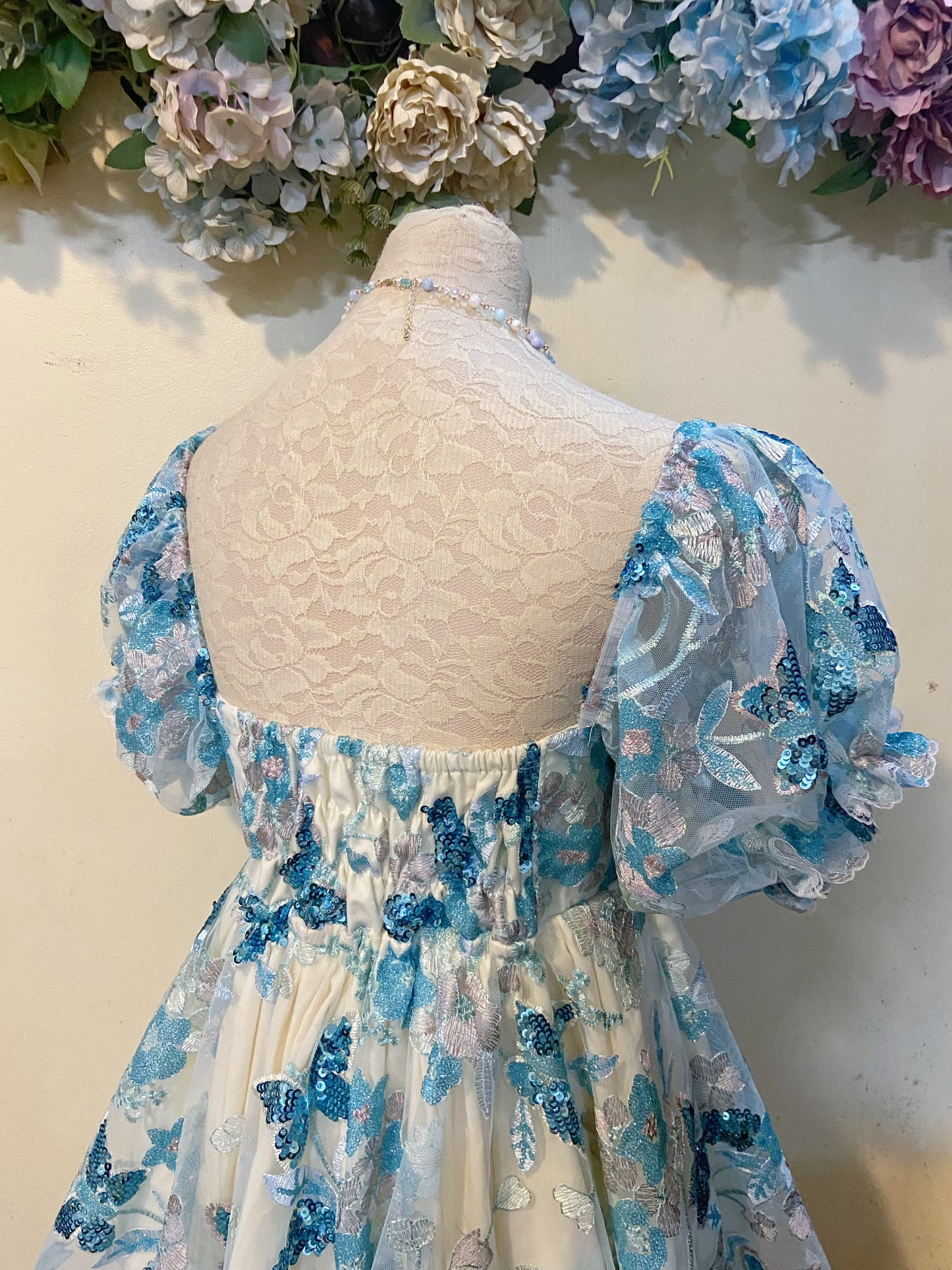 🦋 Butterflies in full moon Handmade Dress 🌙