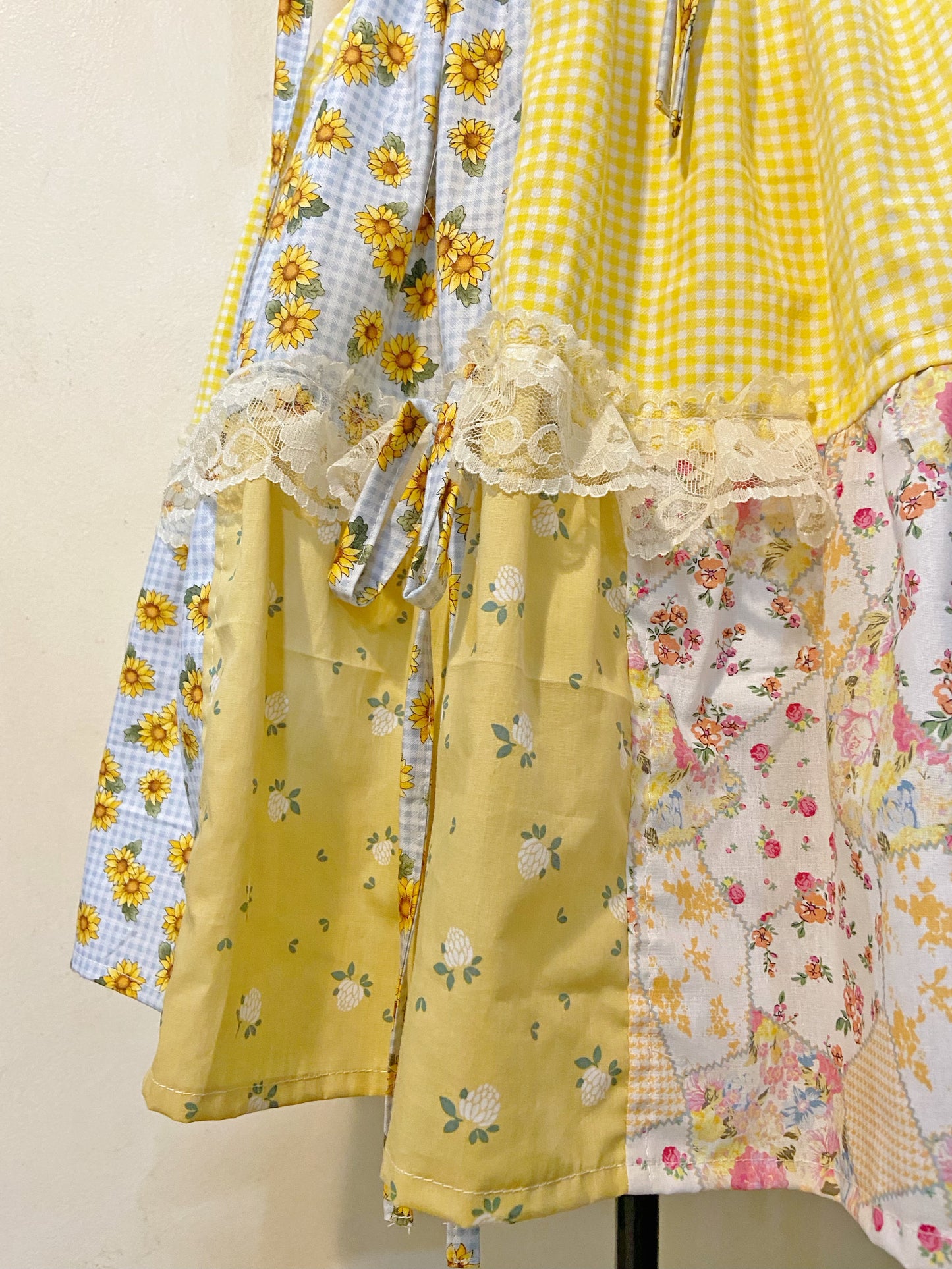 Sunshine Patchwork Handmade Dress