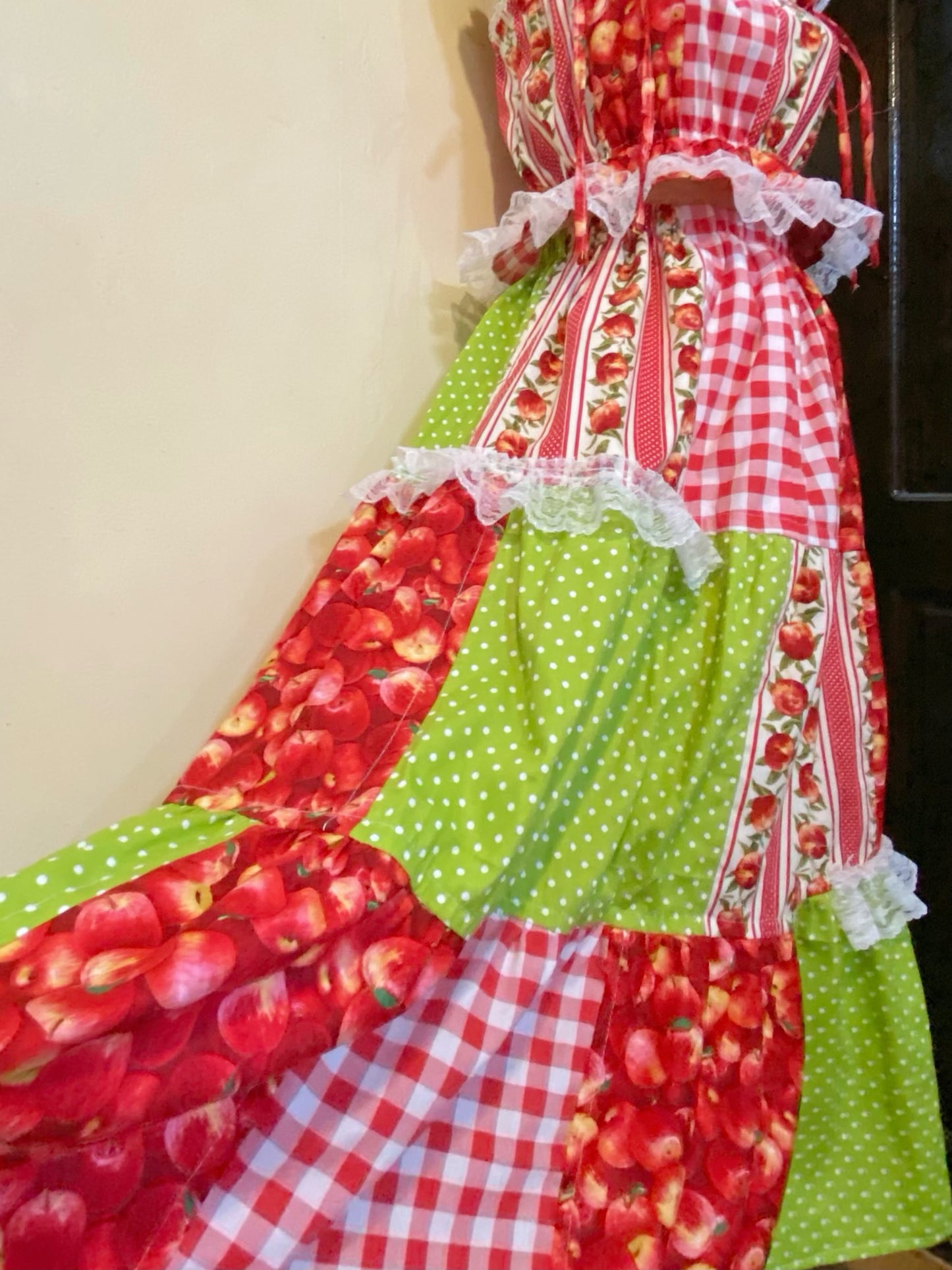 Apple Garden Patchwork Top and Skirt