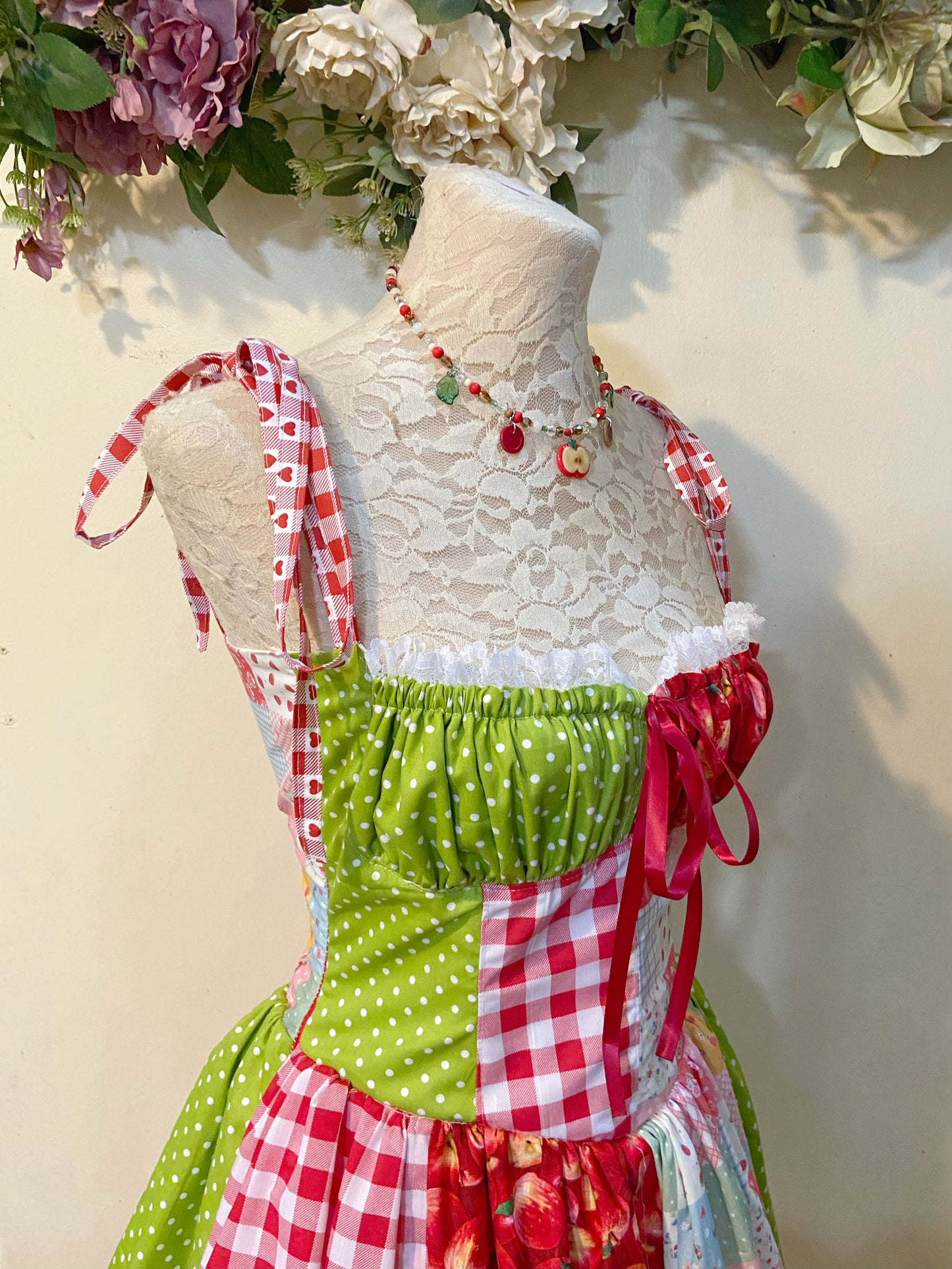Sweet Apple Patchwork Dress
