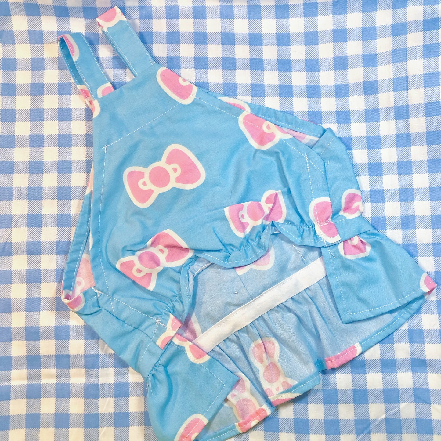 Blue Hello Kitty Cutie Pet Handmade Dress