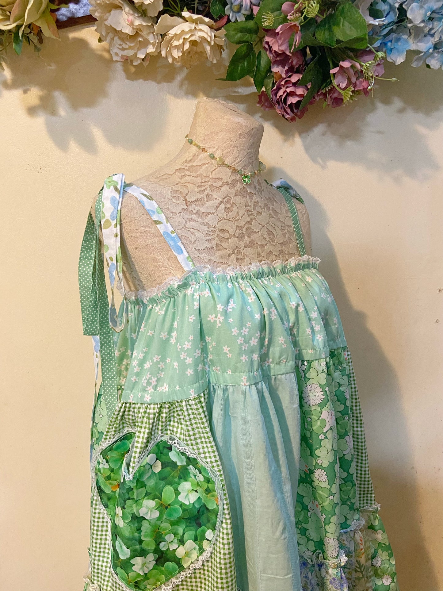My Lucky Dress Patchwork Mini Duster Dress