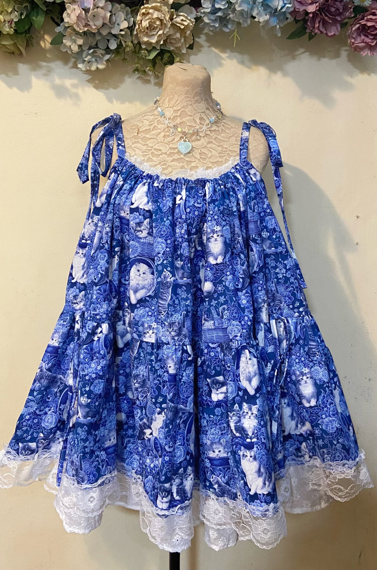 ✨ Cats in the Moonlight Handmade Dress ✨🐱