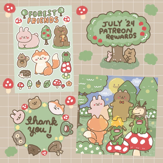 Forest Friends Sticker Set