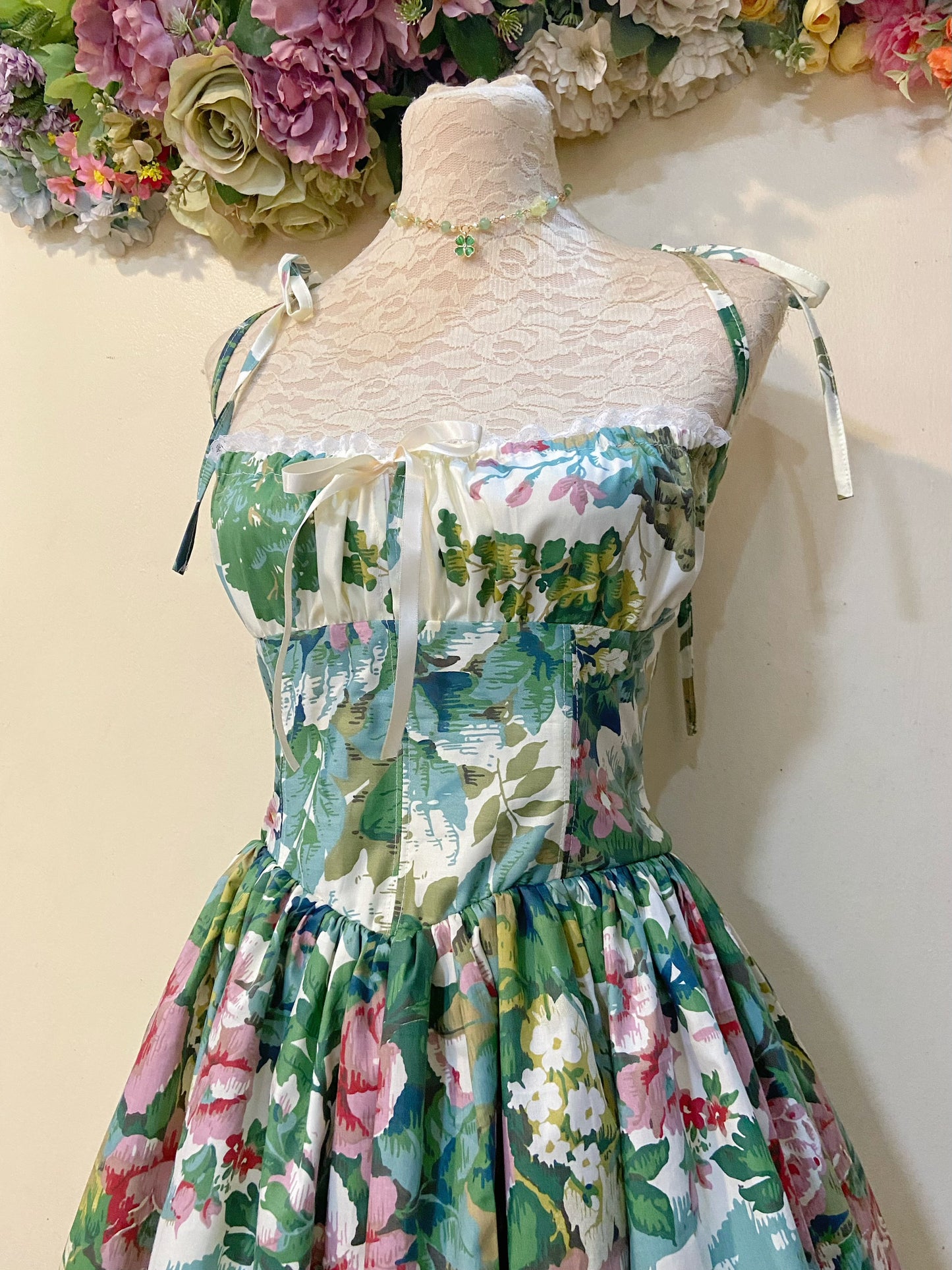 Blooming Patchwork Handmade Dress