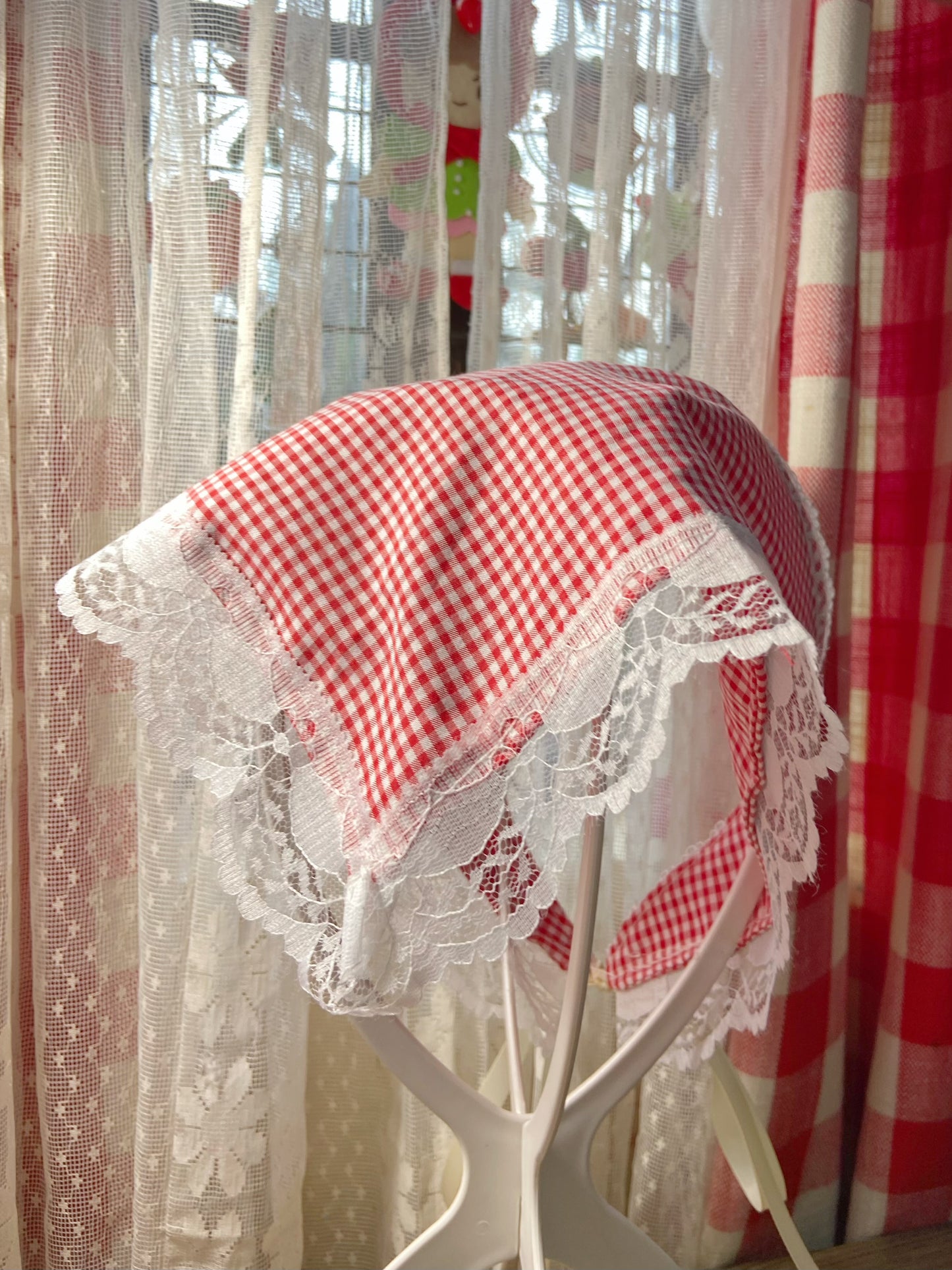 Red Gingham Lola Pandong