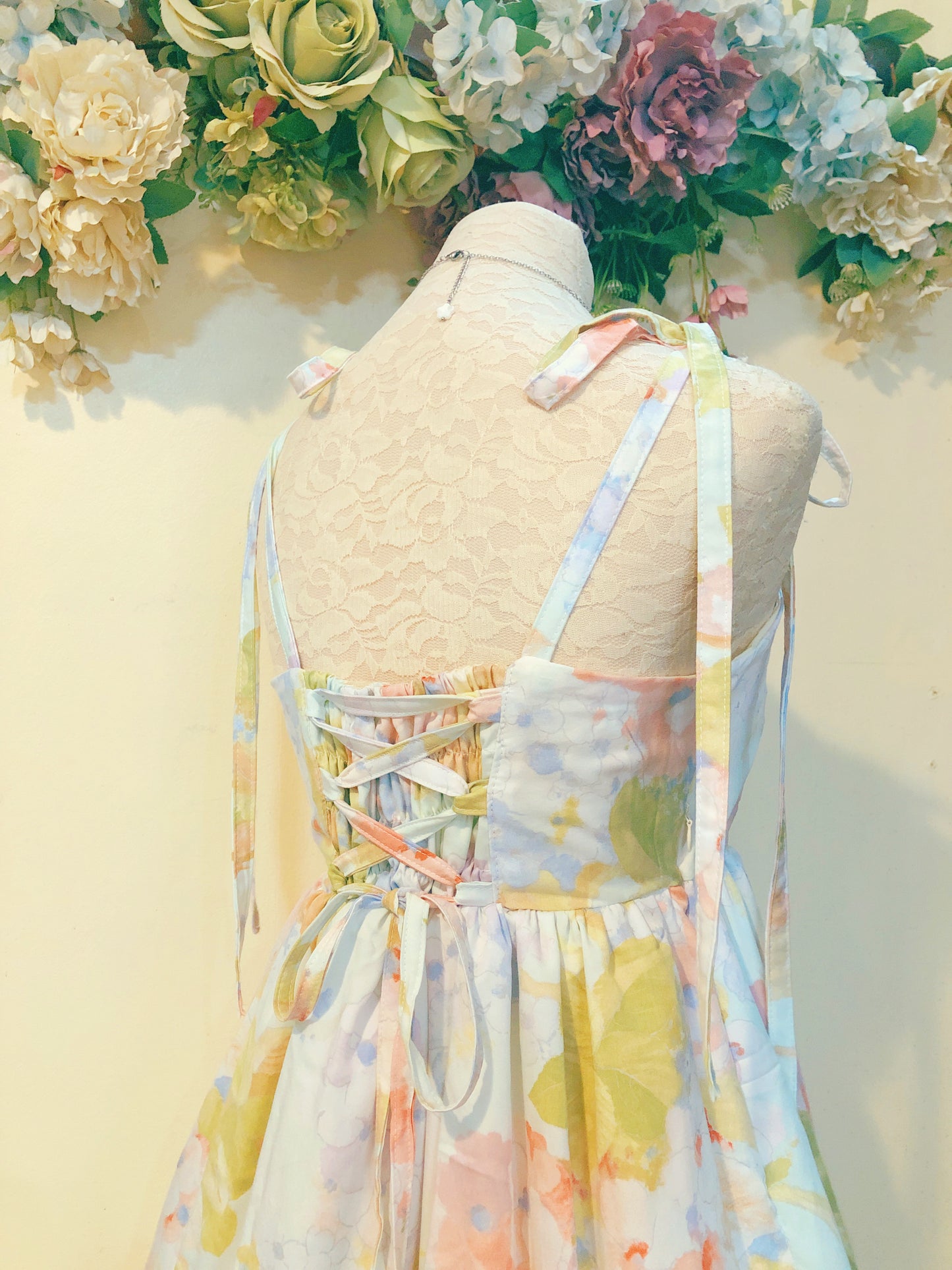 Hydrangea Garden Handmade Dress