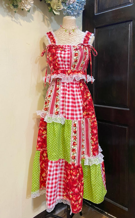 Apple Garden Patchwork Top and Skirt