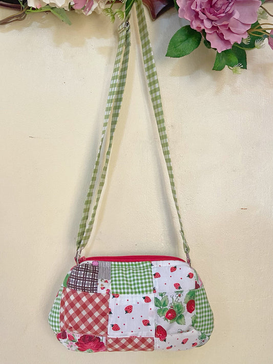 Strawberry Fields Patchwork Dolly Bags