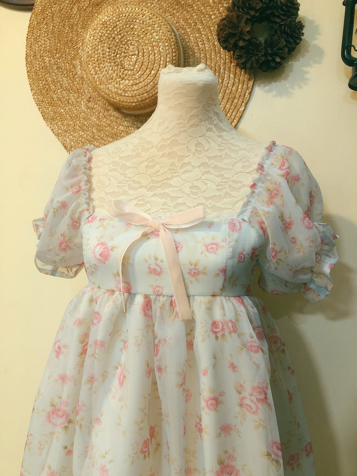 Baby Doll Blue Handmade Dress