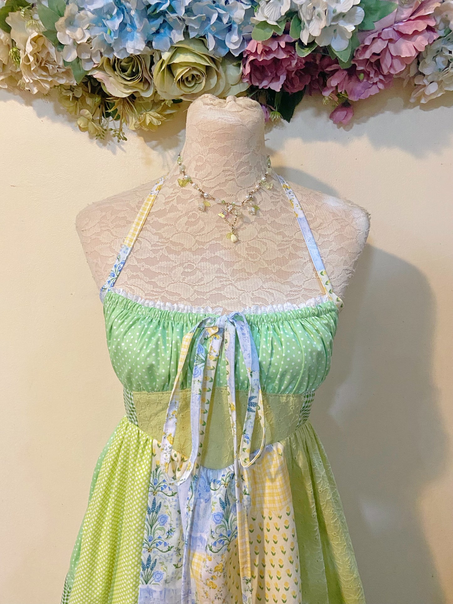Meadow Patchwork Handmade Dress