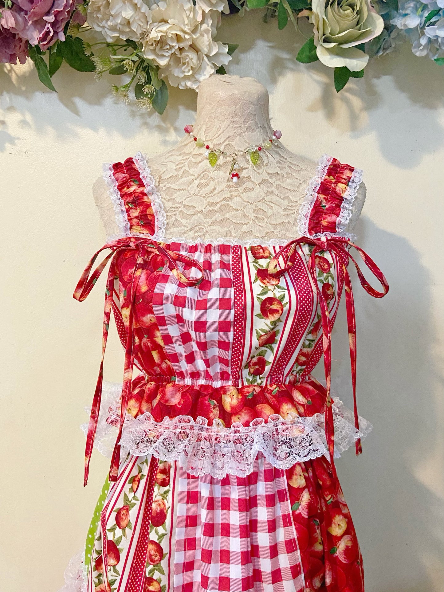 Apple Garden Patchwork Top and Skirt