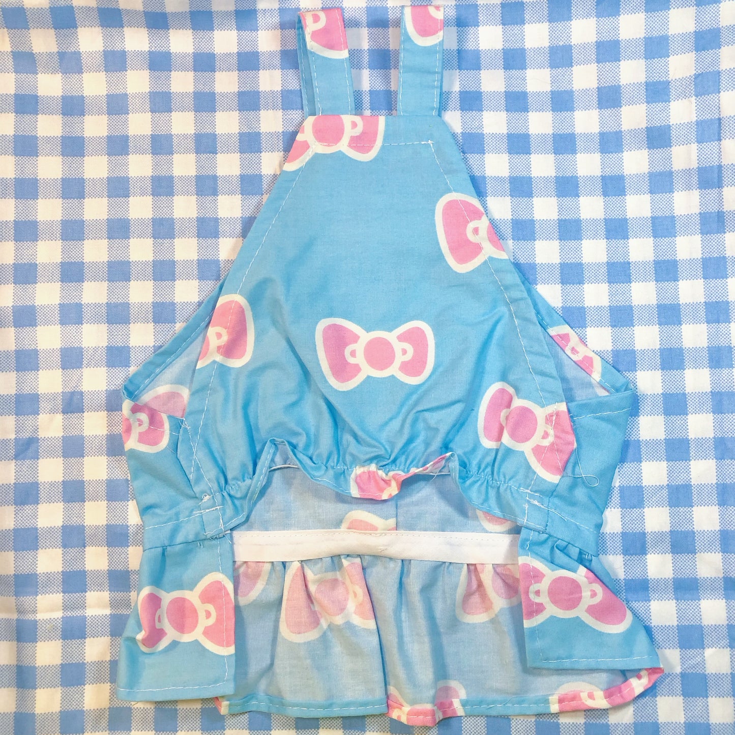 Large Blue Hello Kitty Cutie Pet Handmade Dress