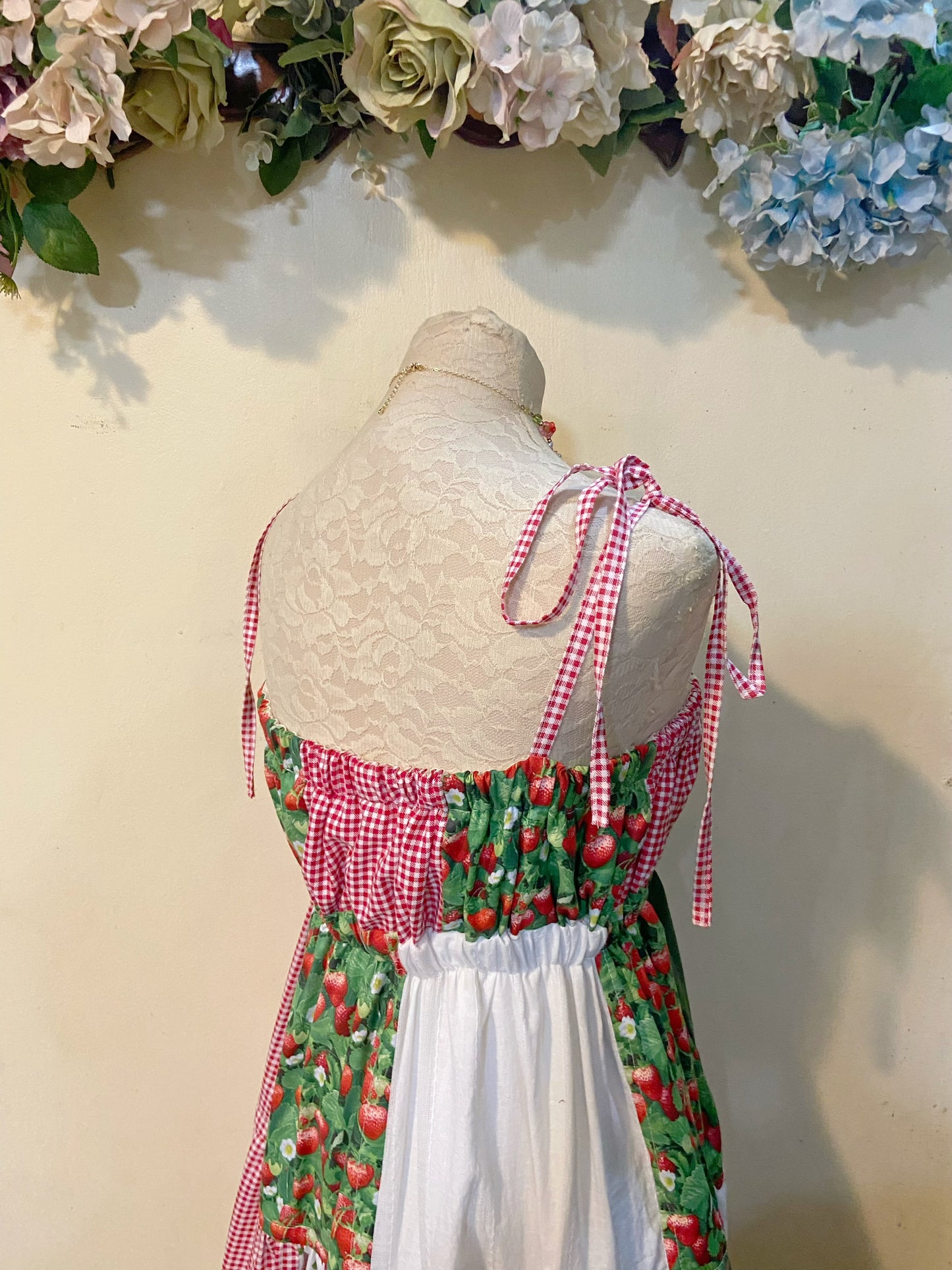 Strawberry Farm Patchwork Dress