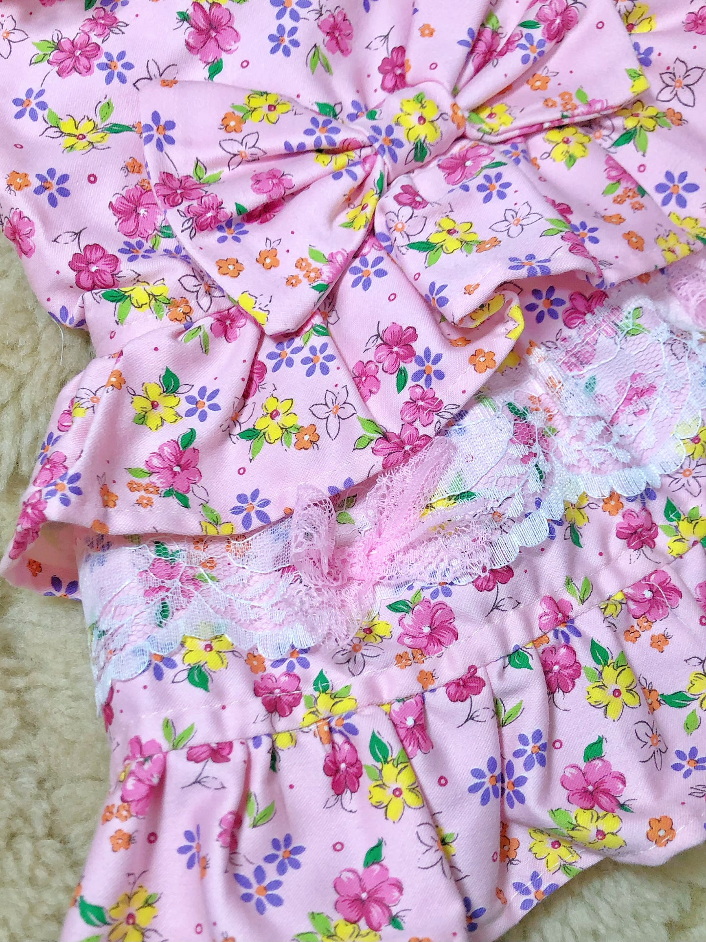 Spring Lace Pet Handmade Dress