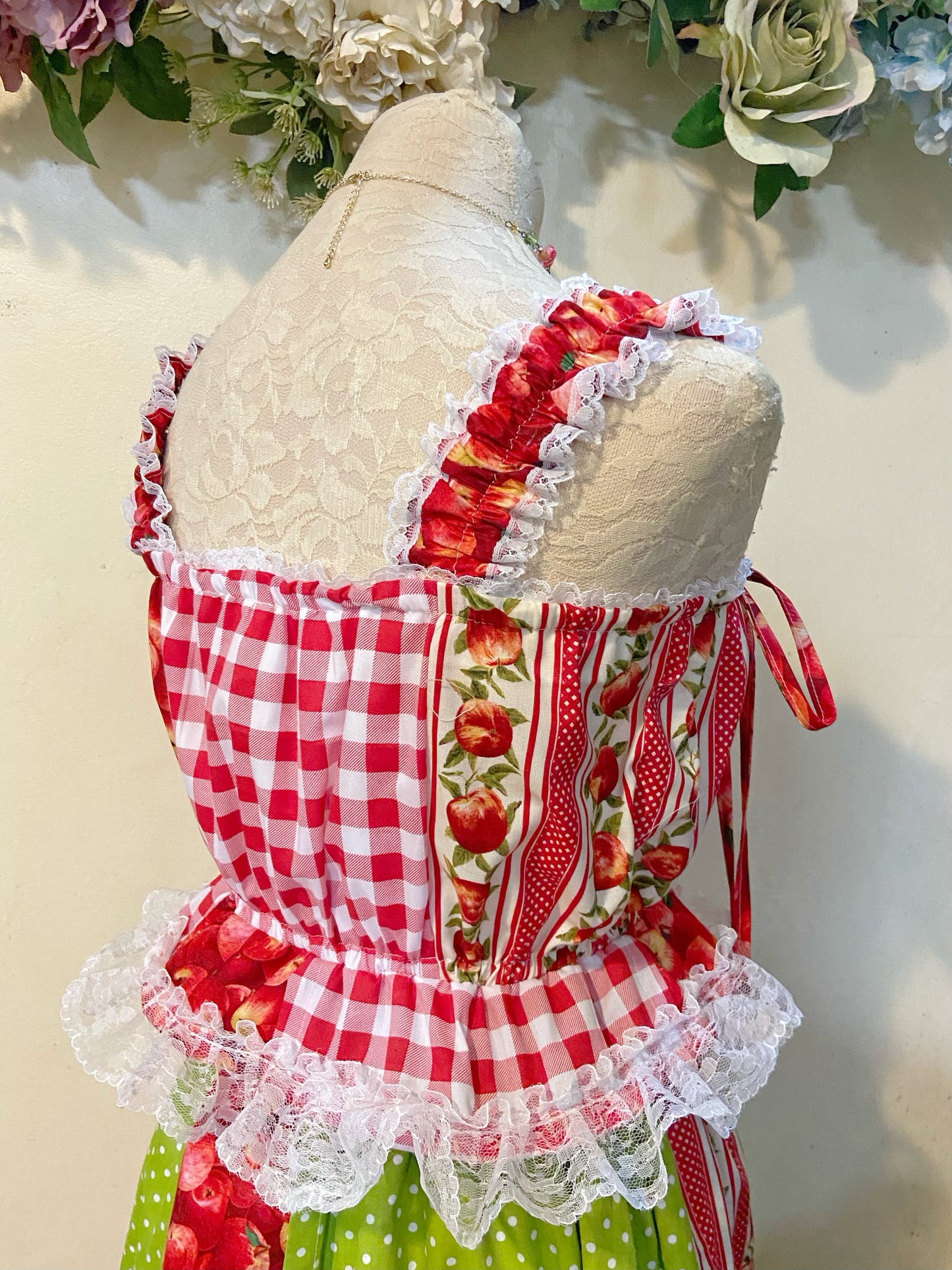 Apple Garden Patchwork Top and Skirt