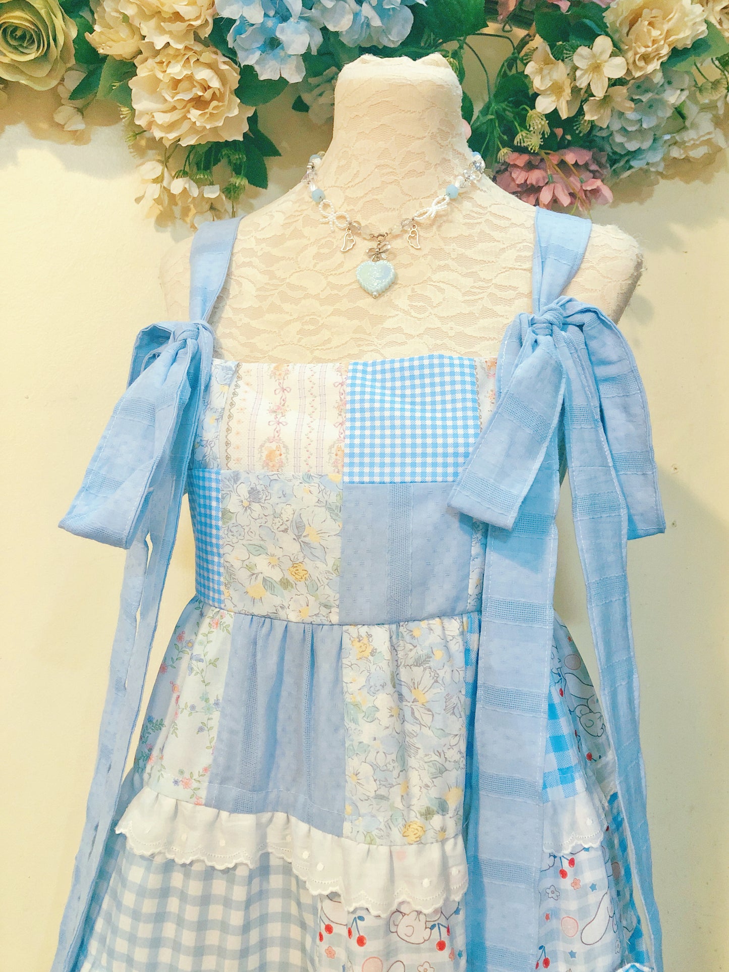 Cinnamoroll’s Garden Patchwork Handmade Dress