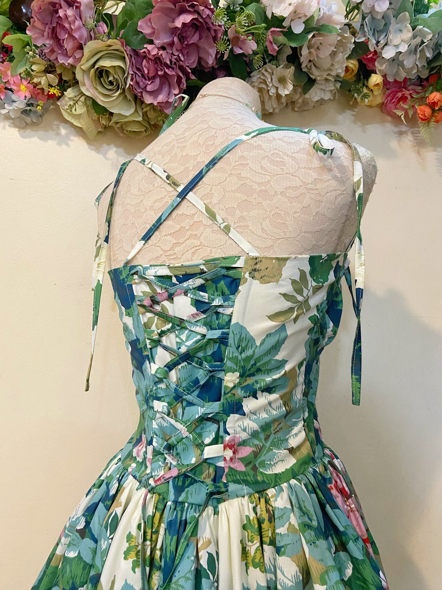 Blooming Patchwork Handmade Dress