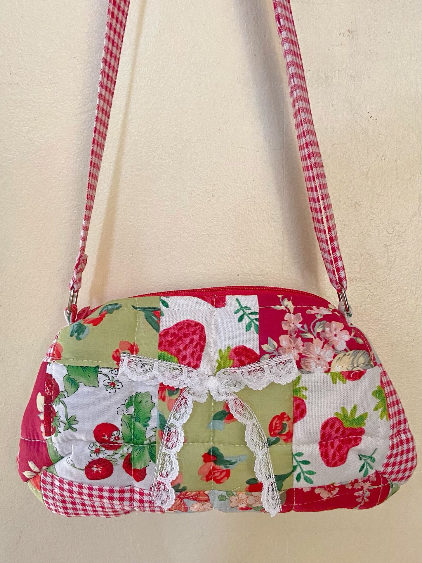 Strawberry Patchwork Dolly Bags