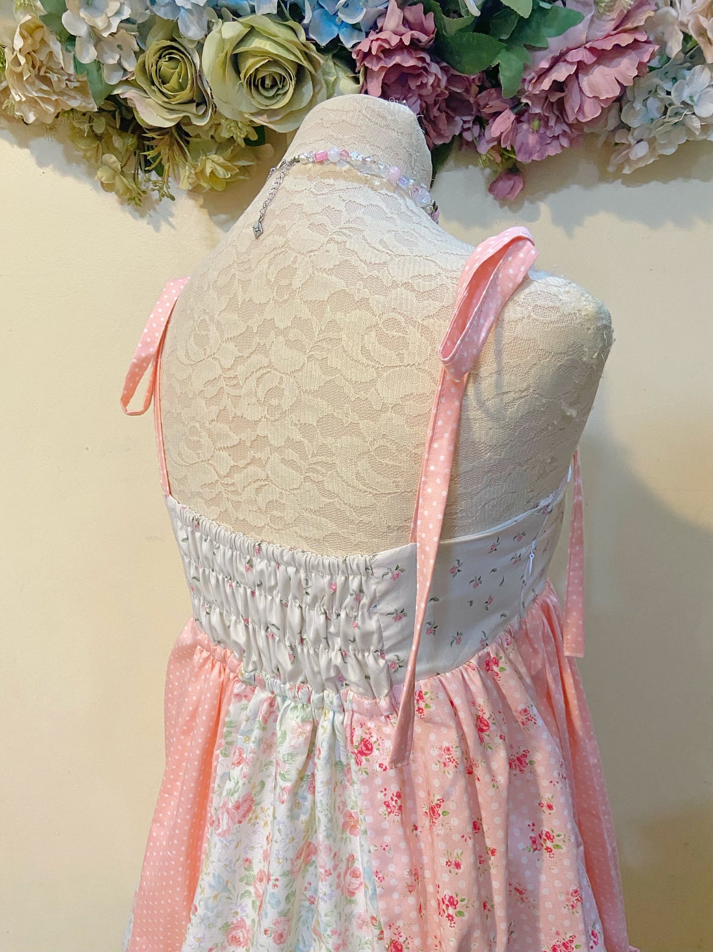 Rose Garden Patchwork Handmade Dress