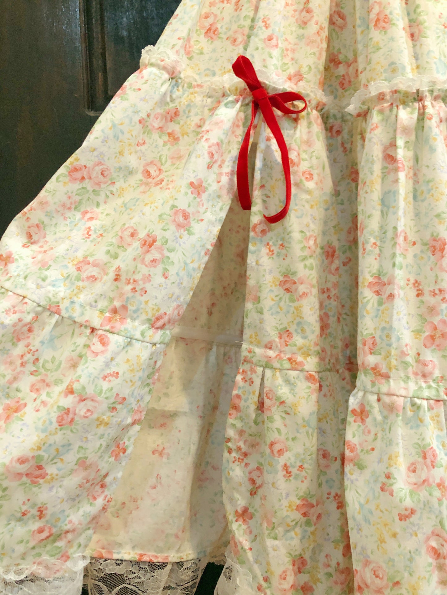 Dainty Roses Milkmaid Corset Handmade Dress