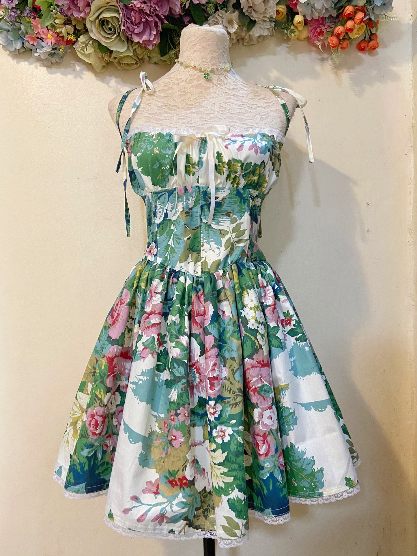 Blooming Patchwork Handmade Dress