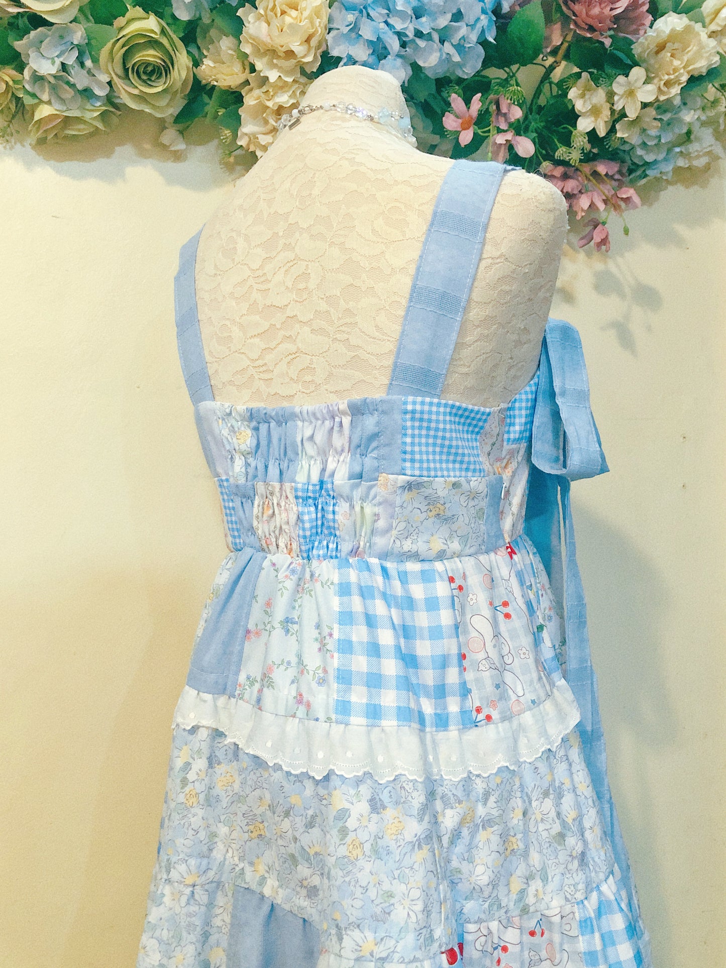 Cinnamoroll’s Garden Patchwork Handmade Dress