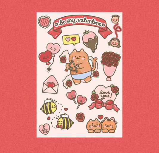 You're my Valentine Sticker Sheet