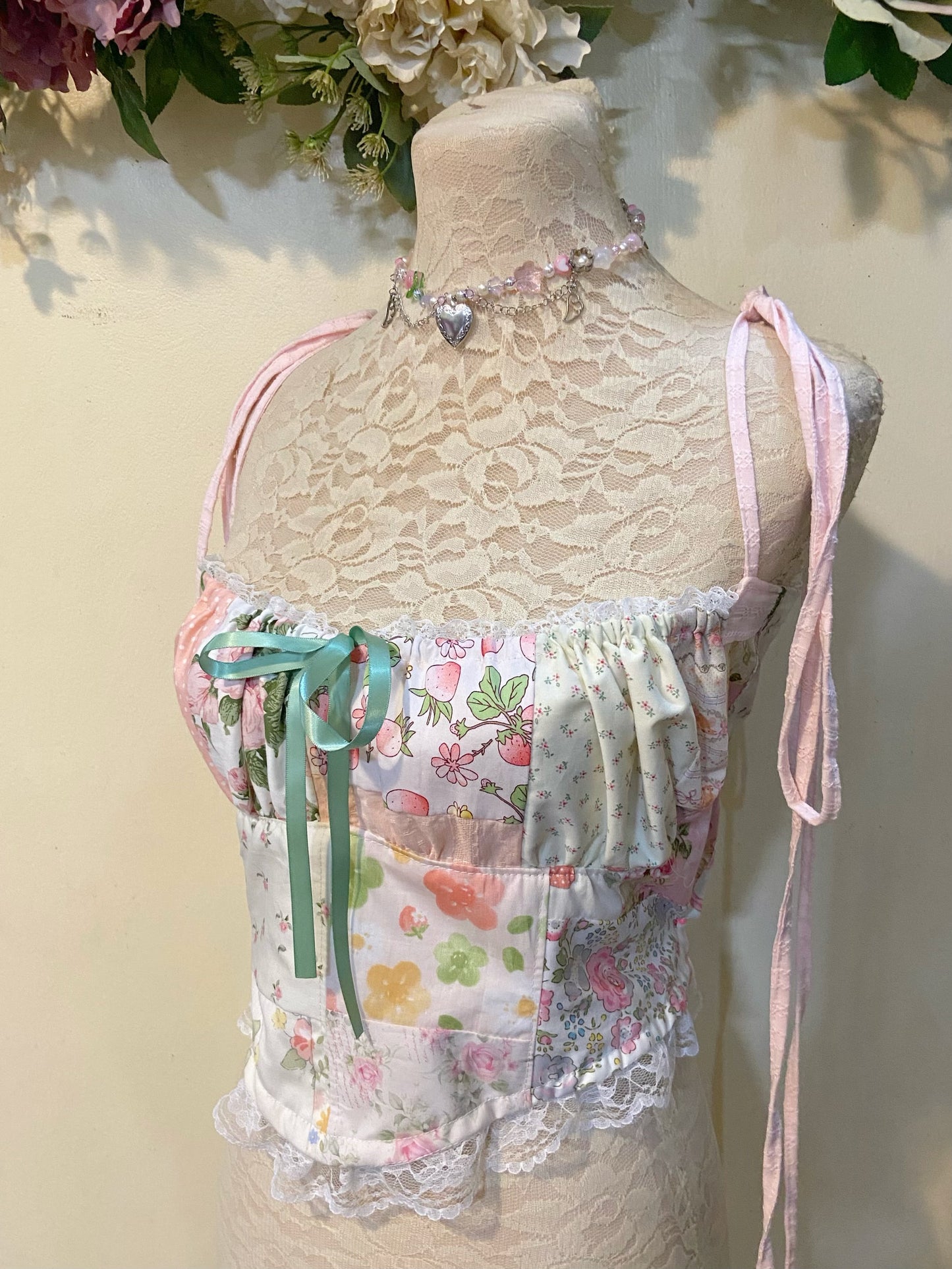 Flower Fairy Patchwork Handmade Cutie Top