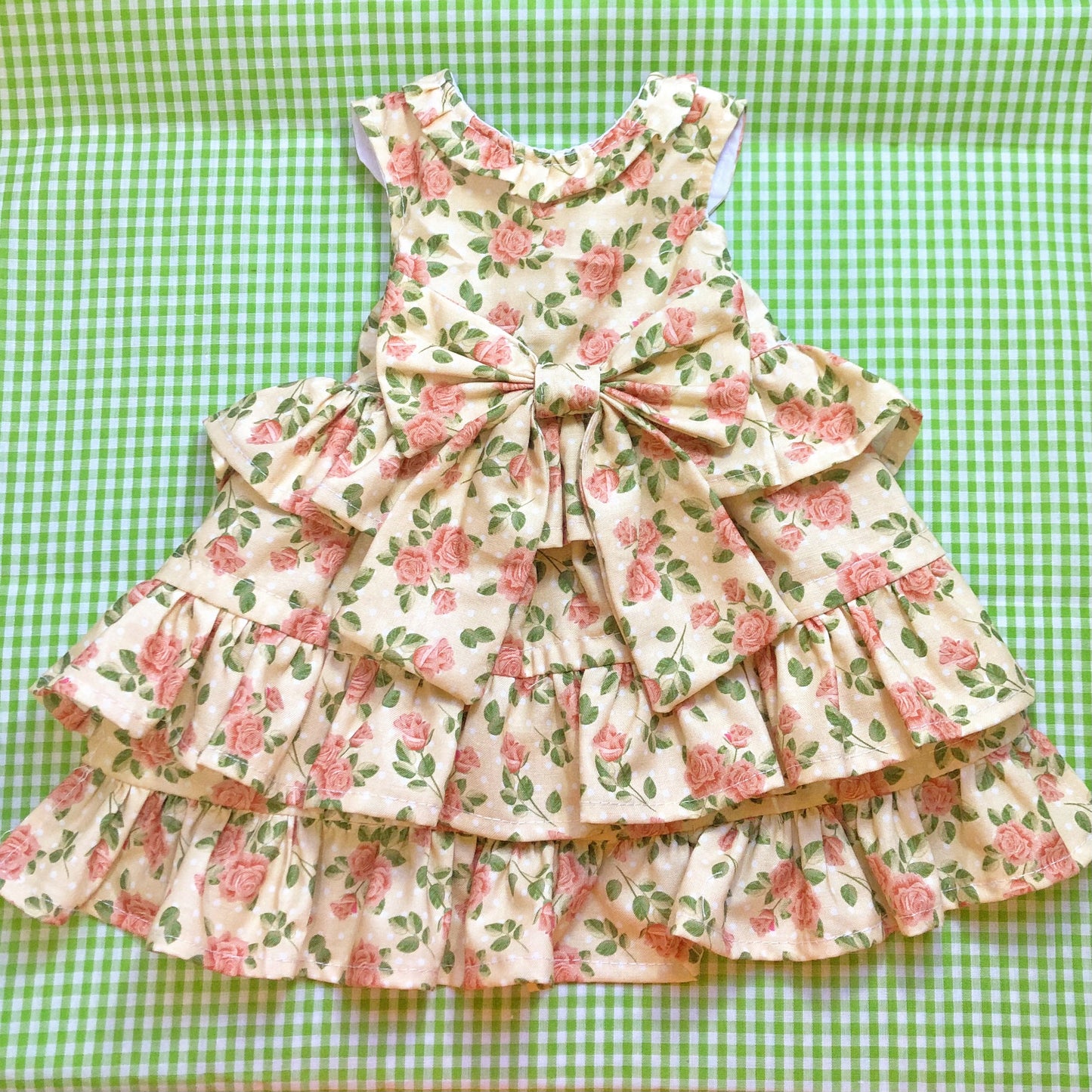 Dainty Rose Garden Pet Handmade Dress