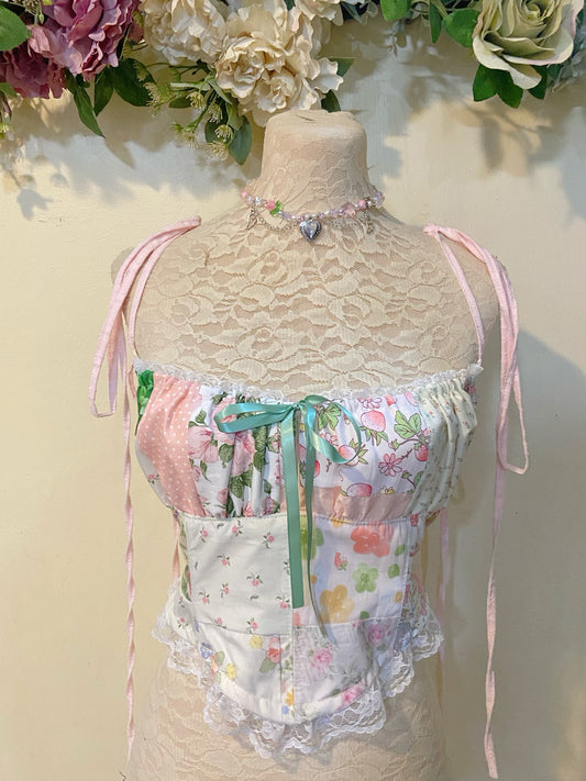 Flower Fairy Patchwork Handmade Cutie Top